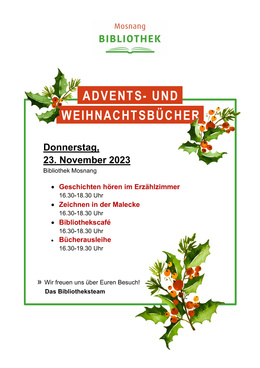 Advents- und Weihnachtsbücher Advents- und Weihnachtsbücher